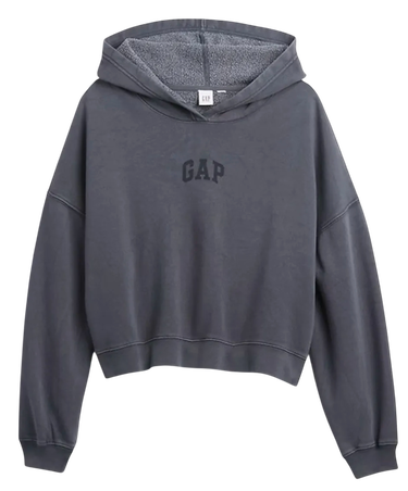 Mikina GAP Vintage Wash Cropped Logo Hoodie Šedá | 429497-04, 4