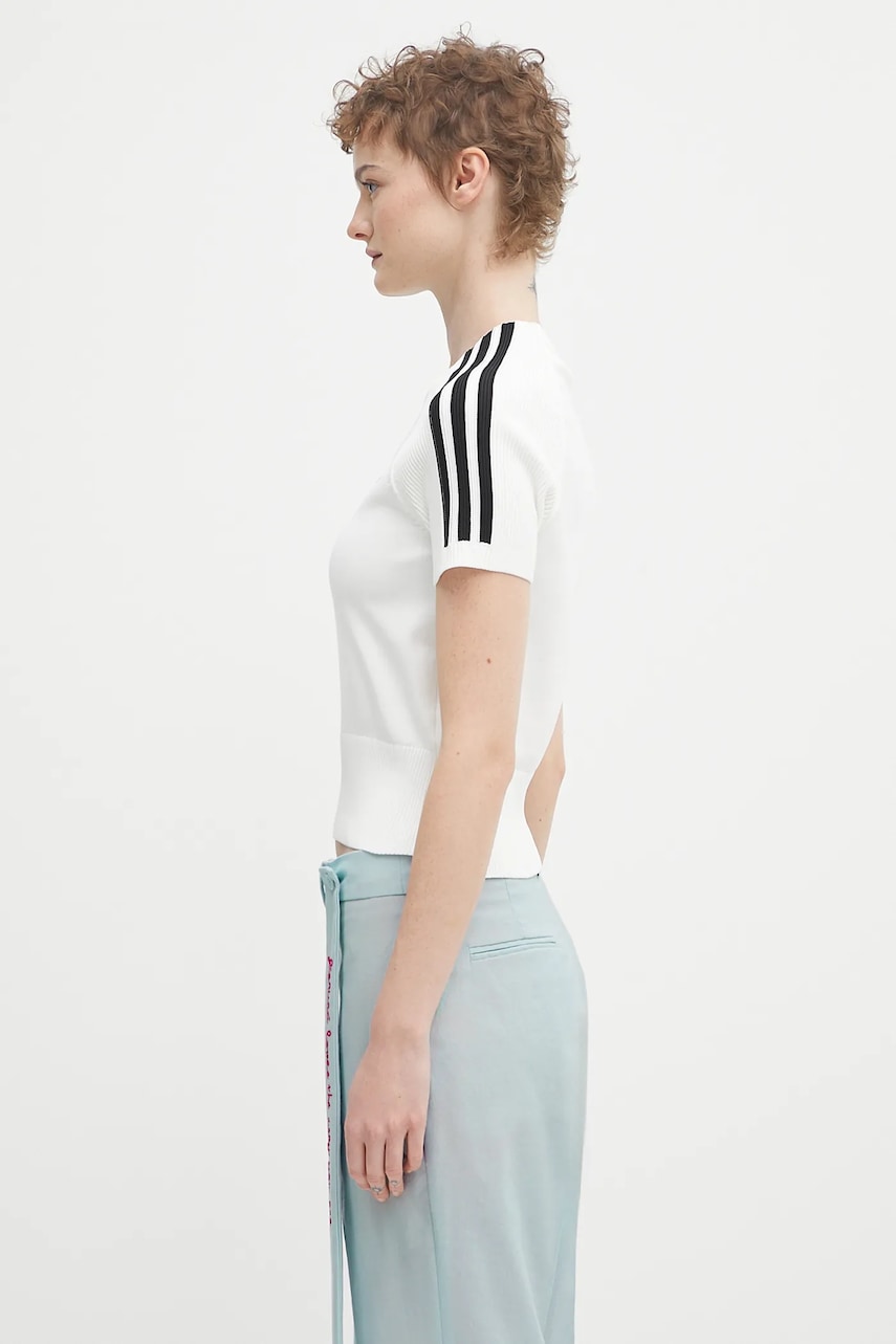 Tričko adidas Performance Cali Sock Knit Top Biela | JW7314, 1