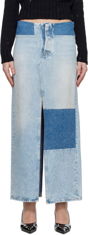 Sukňa Maison Margiela MM6 Maison Margiela Paneled Denim Maxi Skirt Modrá | S62MI0032 M30018, 0