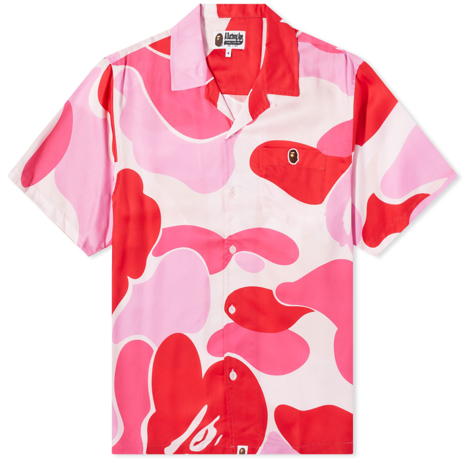 ABC Camo Open Collar Shirt Pink