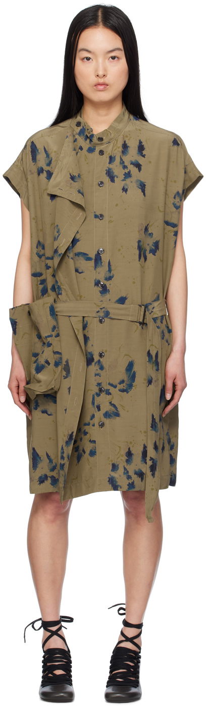 Šaty LEMAIRE Lemaire Asymmetrical Minidress Zelené | DR1063 LF1262, 0