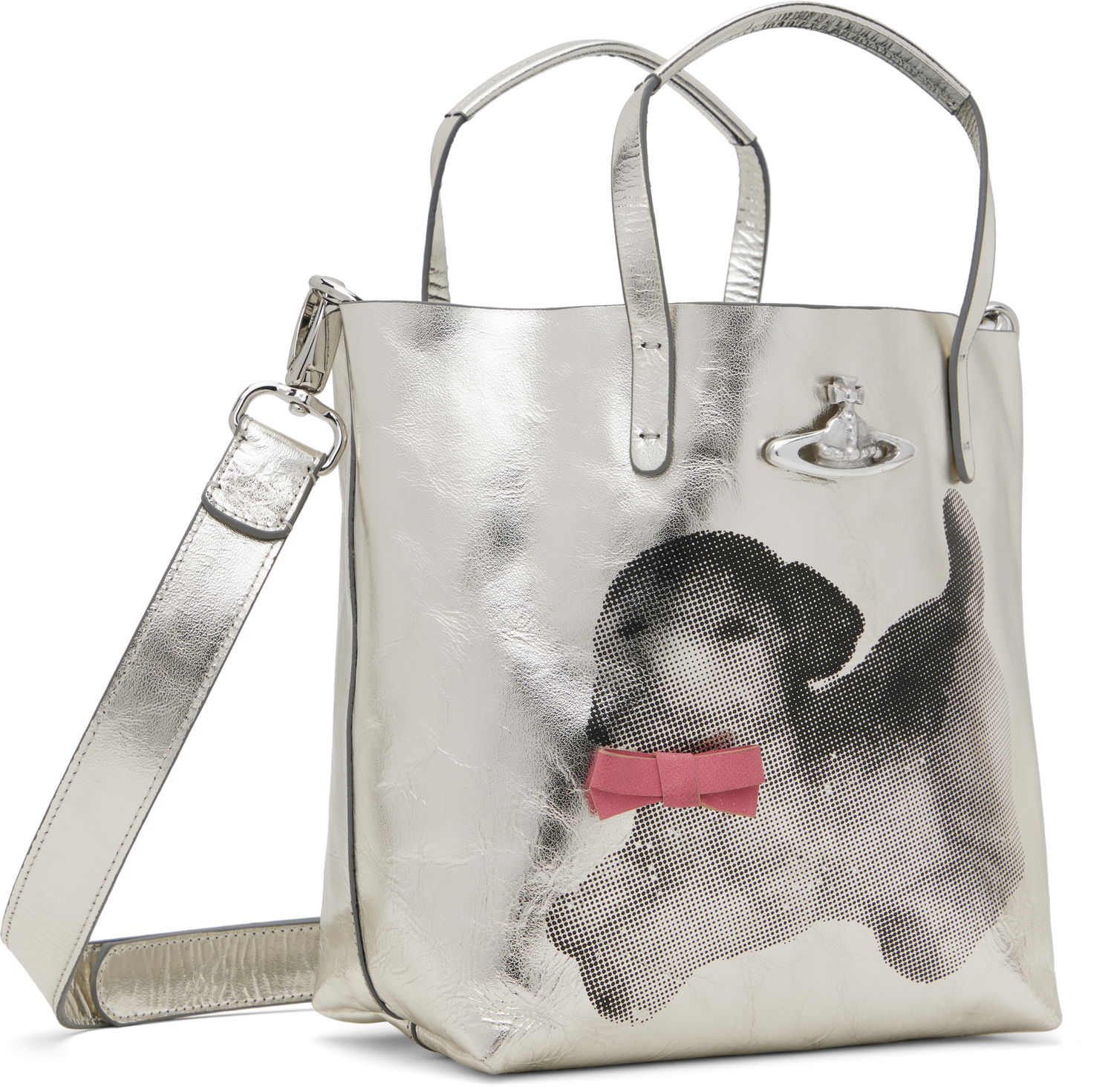 Kabelka Vivienne Westwood Vivienne Westwood Small Studio Shopper Tote Metalická | 4205007PU-L00AF-, 1