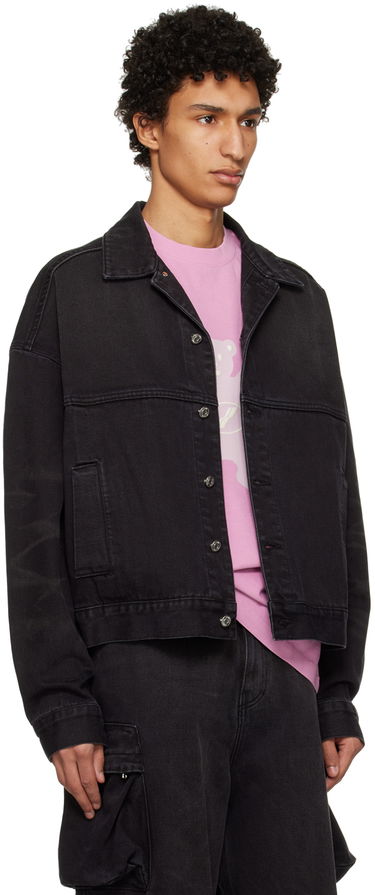 Bunda We11done Graphic Denim Jacket Čierna | WD-DJ3-22-376-U-BK, 1