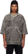 DRKSHDW Concordians Magnum Tommy Short-Sleeve Patterned Denim Shirt