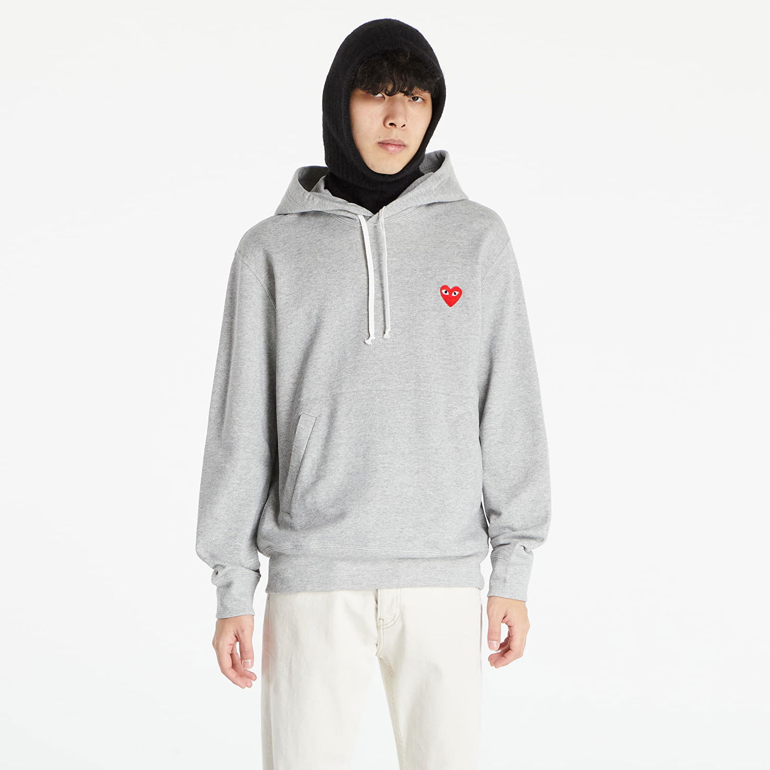 Mikina Comme des Garçons PLAY Hoodie Šedá | AZT170 Gray, 0