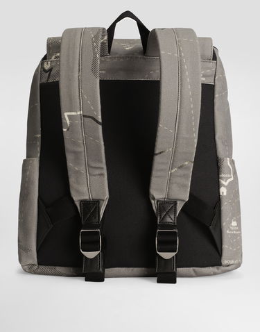 Batoh Dolce & Gabbana Dolce & Gabbana Printed Canvas Backpack Šedá | EM0120AY219HH5RJ, 3