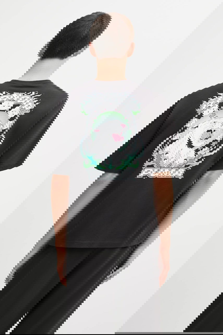 Tričko Puma Cotton T-Shirt with Graphic Back Print Puma x RIPNDIP Čierna | 632413, 0