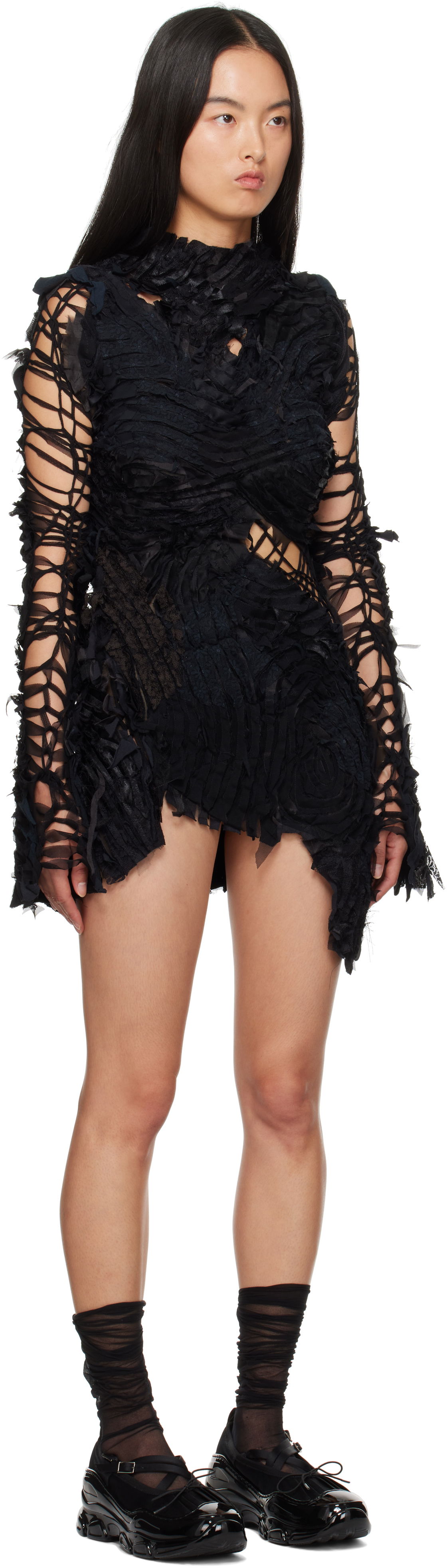 Šaty Collina Strada Collina Strada Chirp Mini Dress Čierna | XX4441, 1