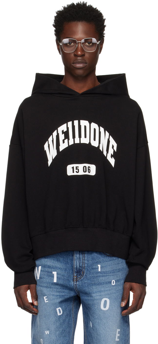 Mikina We11done Printed Hoodie Čierna | WD-TH3-22-807-U-BK, 0