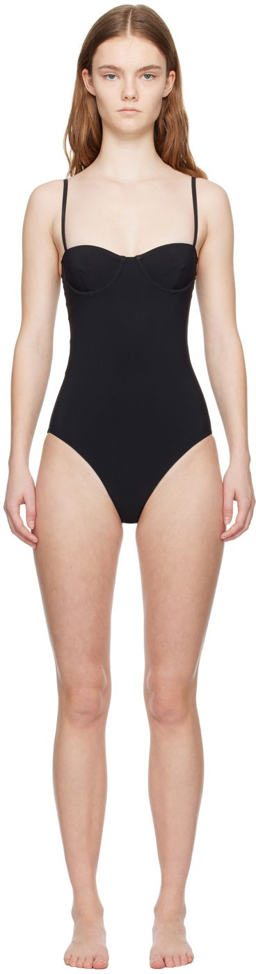 Plavky TOTEME Bra One-Piece Swimsuit Čierna | 212-843-795, 0