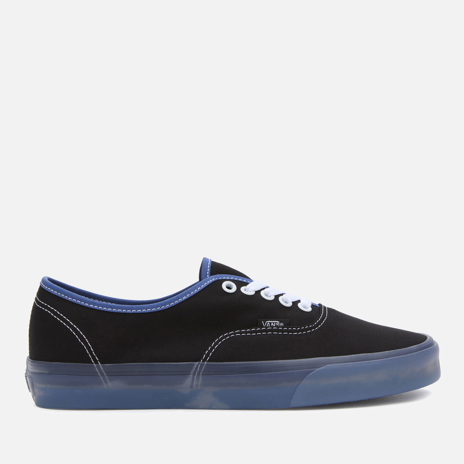 Tenisky a topánky Vans Men's Authentic Trainers - Translucent Sidewall Black/Blue - UK 7 Čierna | VN000BW5Y61, 0