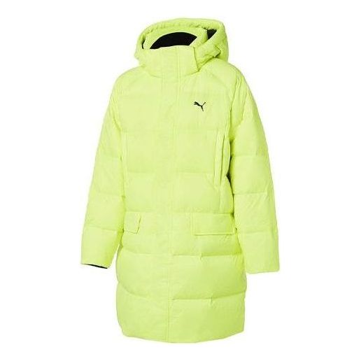 Prešívaná bunda Puma Long Hoodie Down Coat Žltá | 928652-03