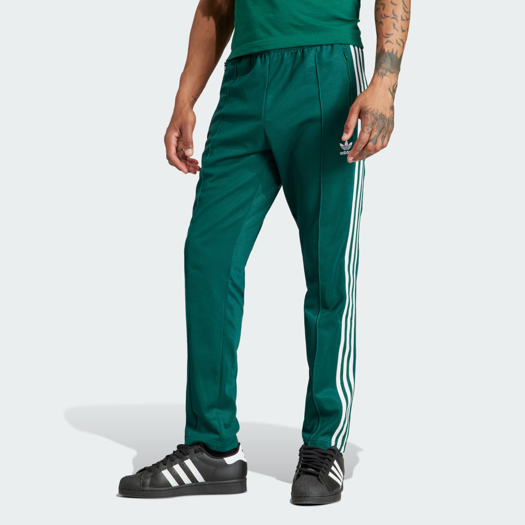 Tepláky adidas Originals Adicolor Classics Beckenbauer Tracksuit Bottoms Zelené | IP0419, 1