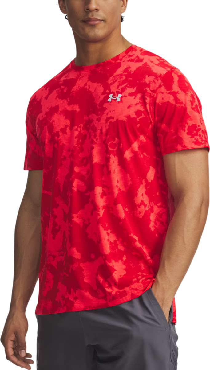 Tričko Under Armour Under Armour Launch Printed Short Sleeve T-Shirt Červená | 6006110-713