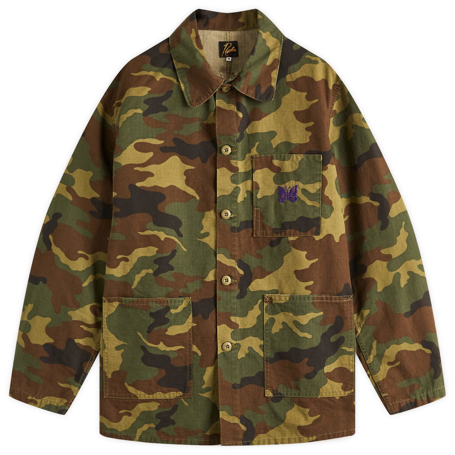 Košeľa Needles Needles Ripstop Camo Coverall Jacket Zelené | QV149-A, 0