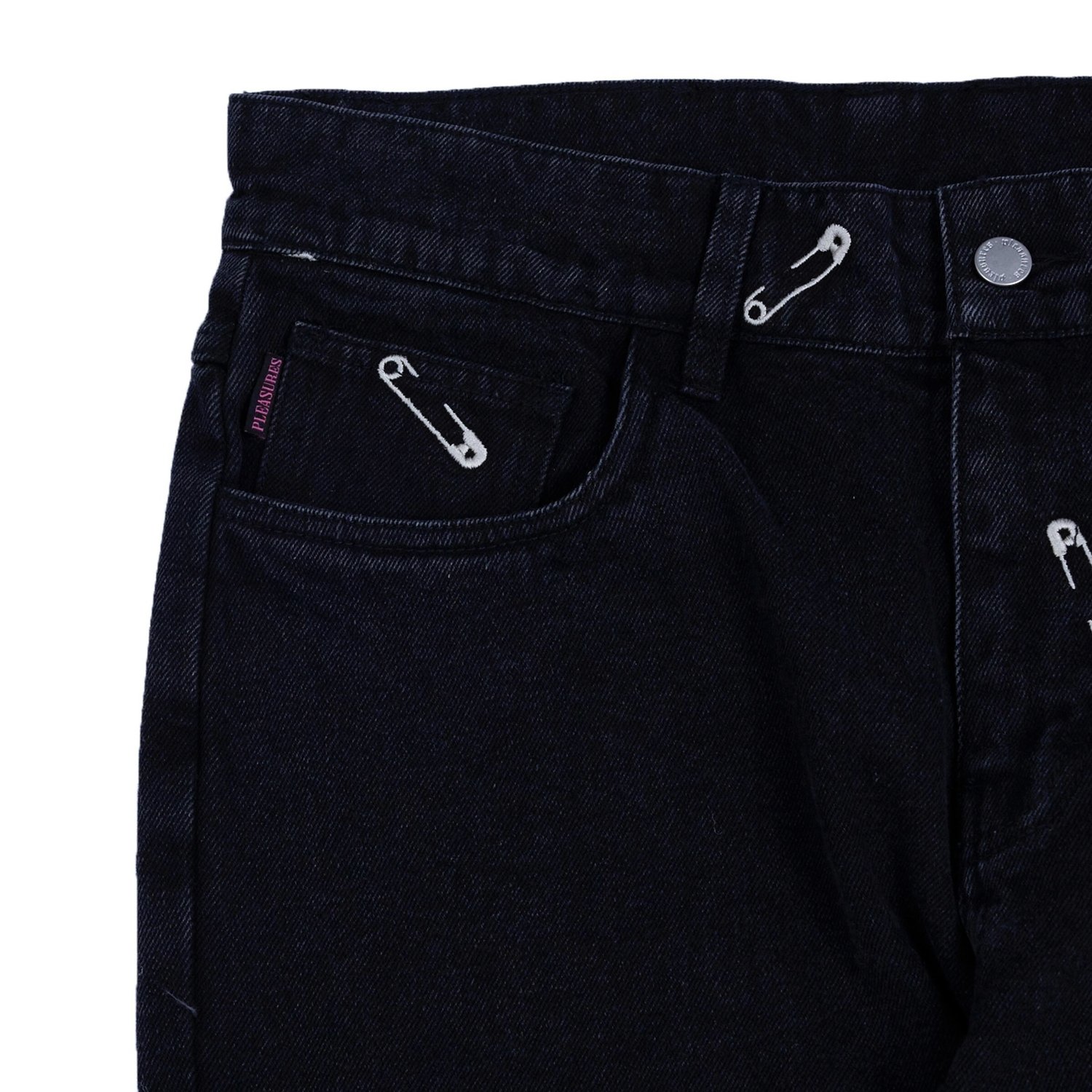 Safety Pin 5 Pocket Denim Jeans