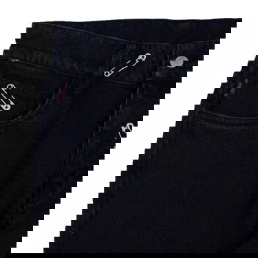 Džínsy Pleasures Safety Pin 5 Pocket Denim Jeans Čierna | P22W038-BLACK, 6
