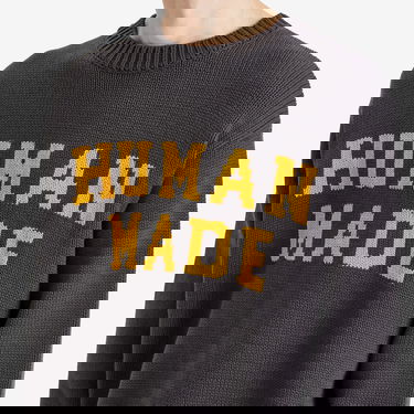 Sveter Human Made Human Made Knitted Crew Neck Jumper Šedá | HM29CS001-CHA, 5