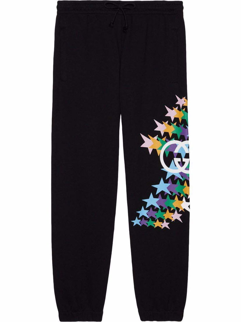 Tepláky Gucci Star-print Track Pants Black Čierna | 663246 XJDOV 1082