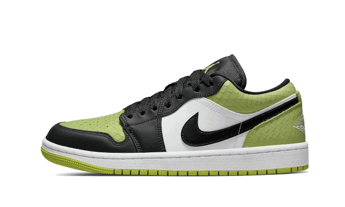 Air Jordan 1 Low SE "Vivid Green Snakeskin" W