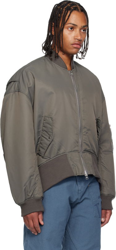 Bomber bunda JW Anderson JW Anderson Oversized Bomber Jacket with Curved Hem Zelené | JK0357-PG1696, 4