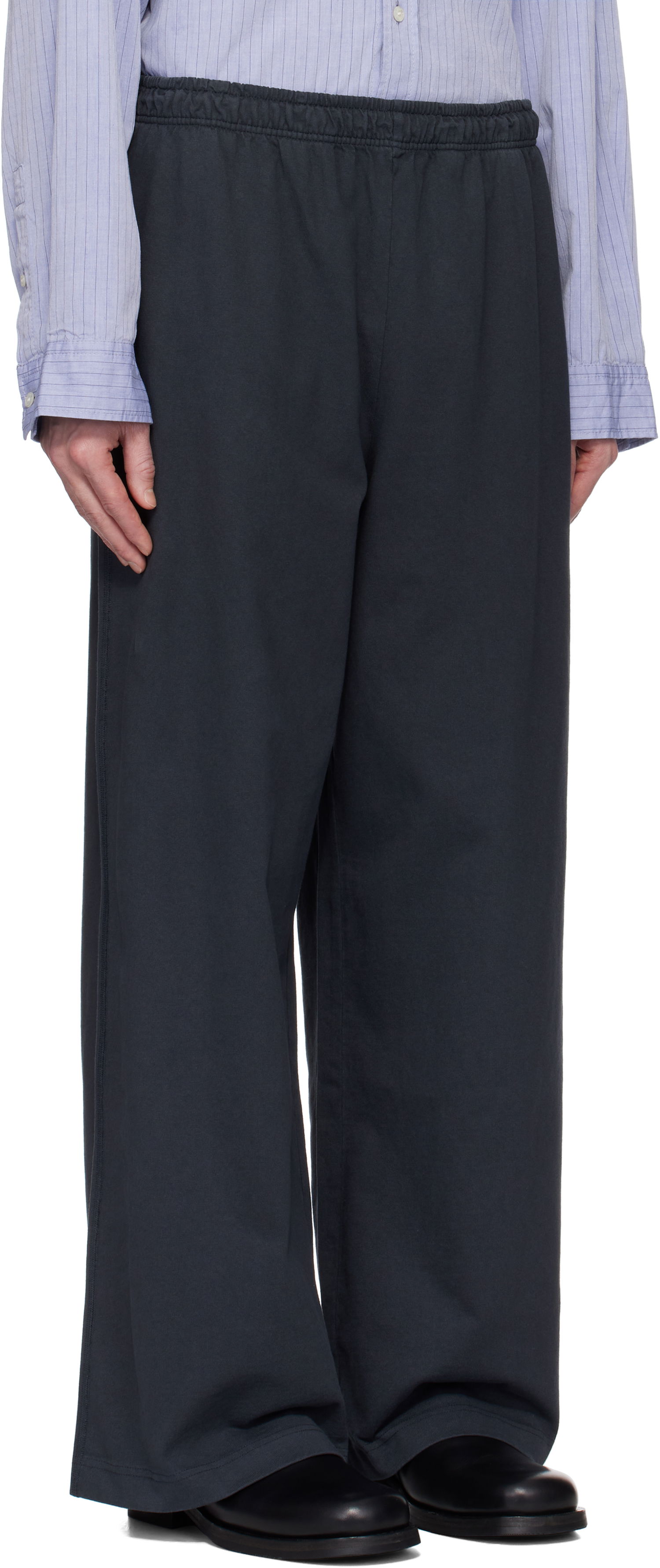 Tepláky Acne Studios Black Printed Logo Stamp Sweatpants Čierna | CK0109-, 1
