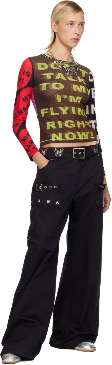 Cargo nohavice Chopova Lowena Thunderhull Wide-Leg Cargo Trousers Čierna | 4058, 3