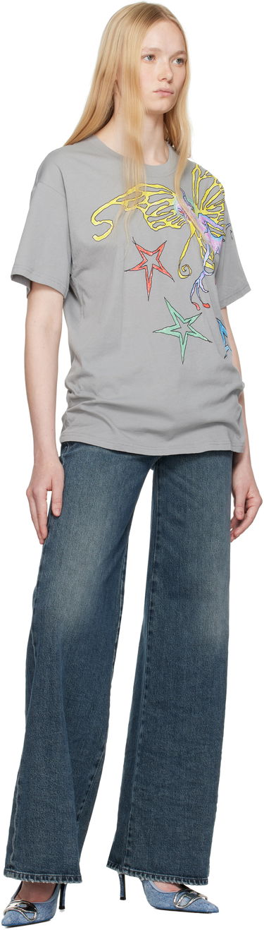 Tričko Diesel Diesel T-Buxt-Q1 Graphic T-Shirt Šedá | A17719 0AKBY, 3