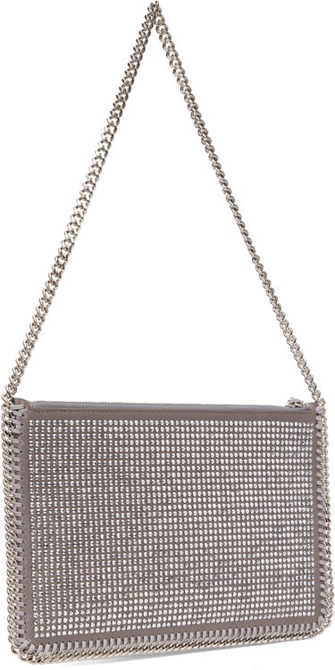 Taška cez rameno Stella McCartney Stella McCartney Falabella Crystal Pochette Shoulder Bag Metalická | 7P0076WP0635, 2
