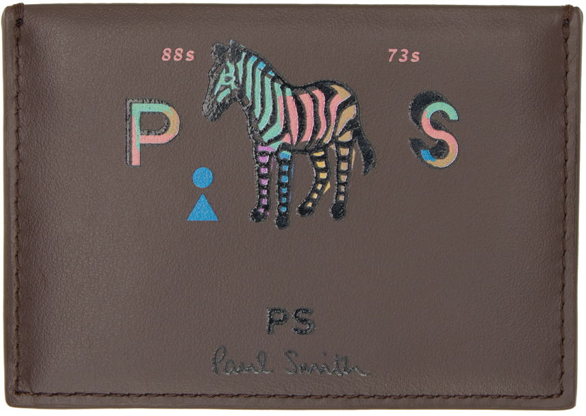 Peňaženka Paul Smith Paul Smith Zebra Card Holder Hnedá | M2A-7606-LZEBPS, 1