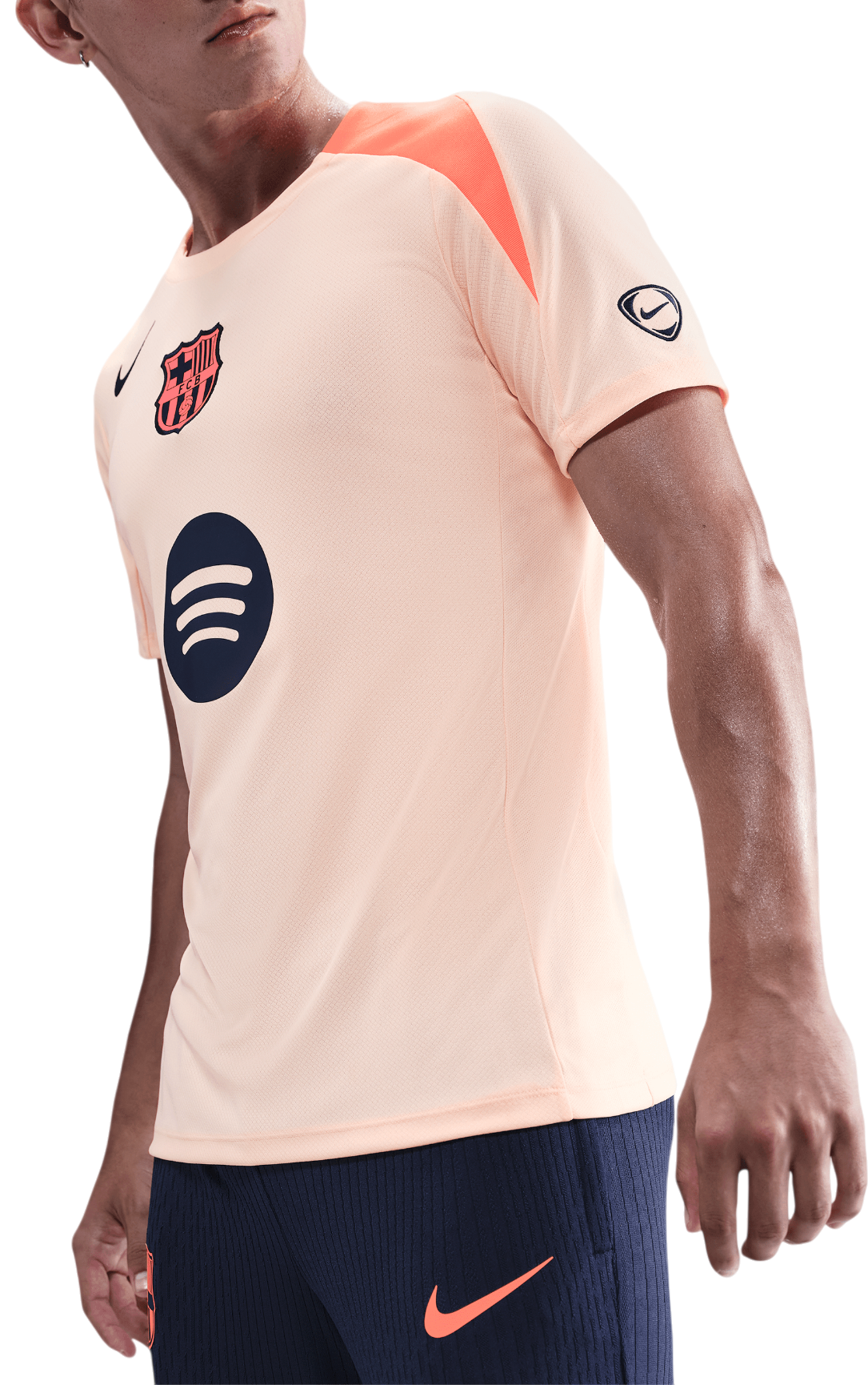 Tričko Nike FC Barcelona Strike Training Shirt Dri-FIT Total 90 Oranžová | hm3344-808, 0