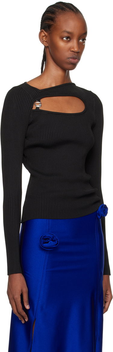 Sveter Coperni Coperni Cutout Long Sleeve Top Čierna | COPML84600, 1