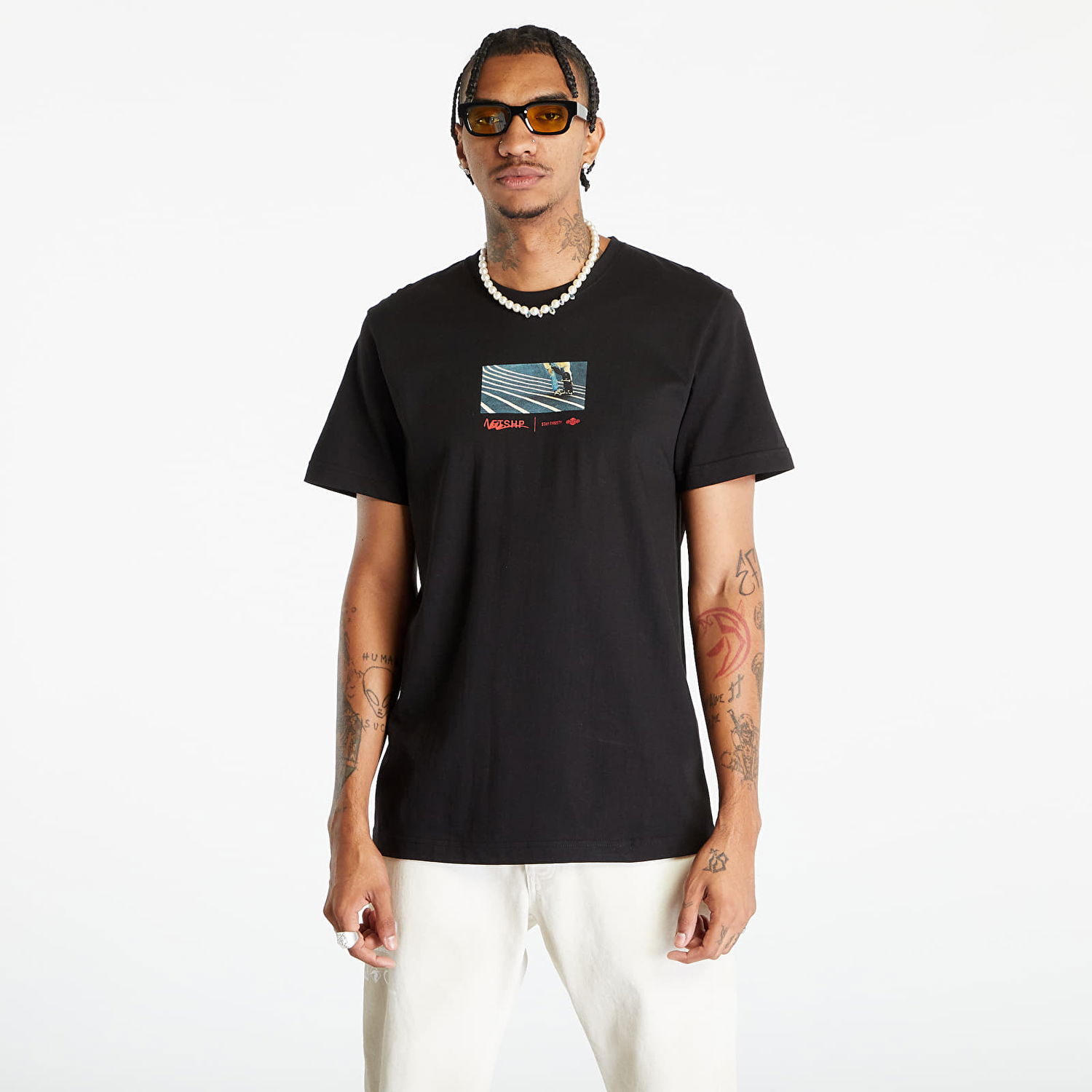 Tričko Footshop Surfing Concrete Waves Čierna | FTSHP_309, 0