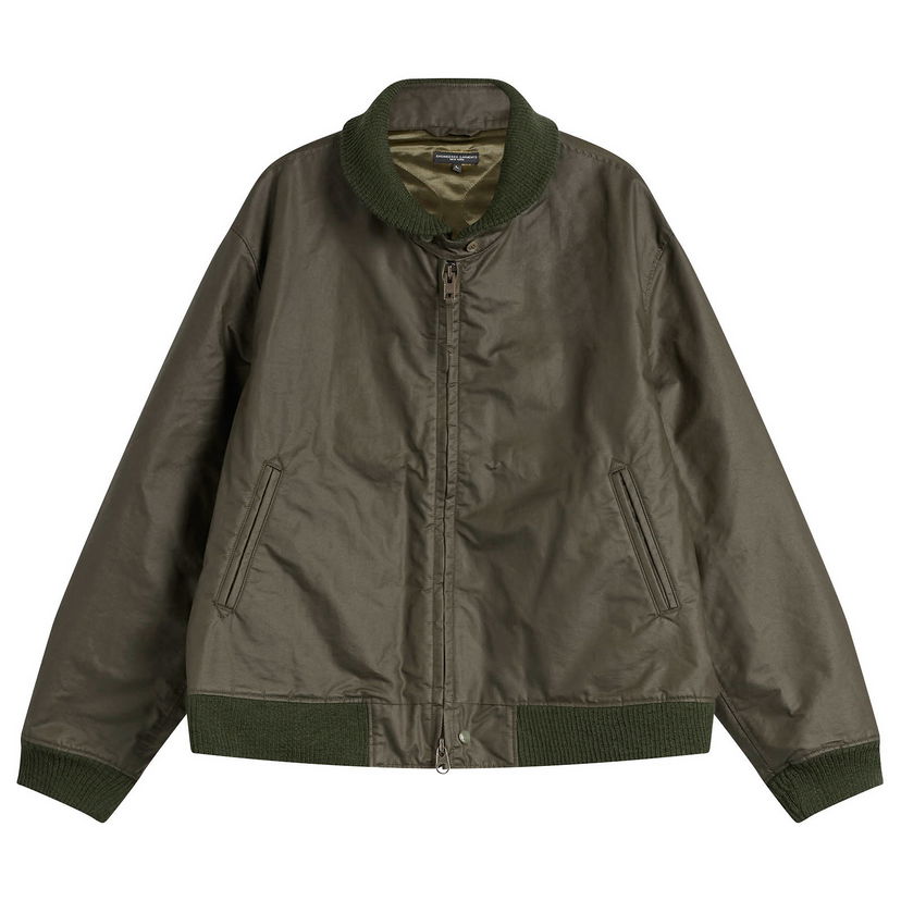 Bomber bunda Engineered Garments Engineered Garments Waxed Cotton LL Jacket Zelené | 25F1D066-BS007