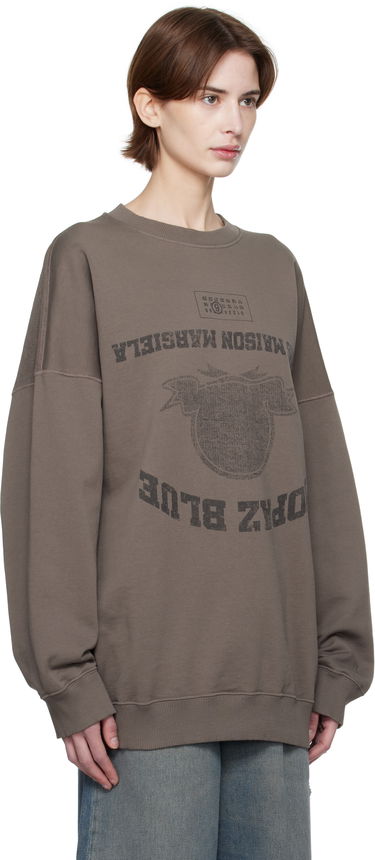 Sveter Maison Margiela MM6 Maison Margiela Printed Sweatshirt Hnedá | SH0GU0023 M25012, 1