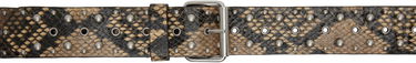 Opasok Dries Van Noten Dries Van Noten Studded & Eyelet Leather Belt Hnedá | 251-011400-359, 0
