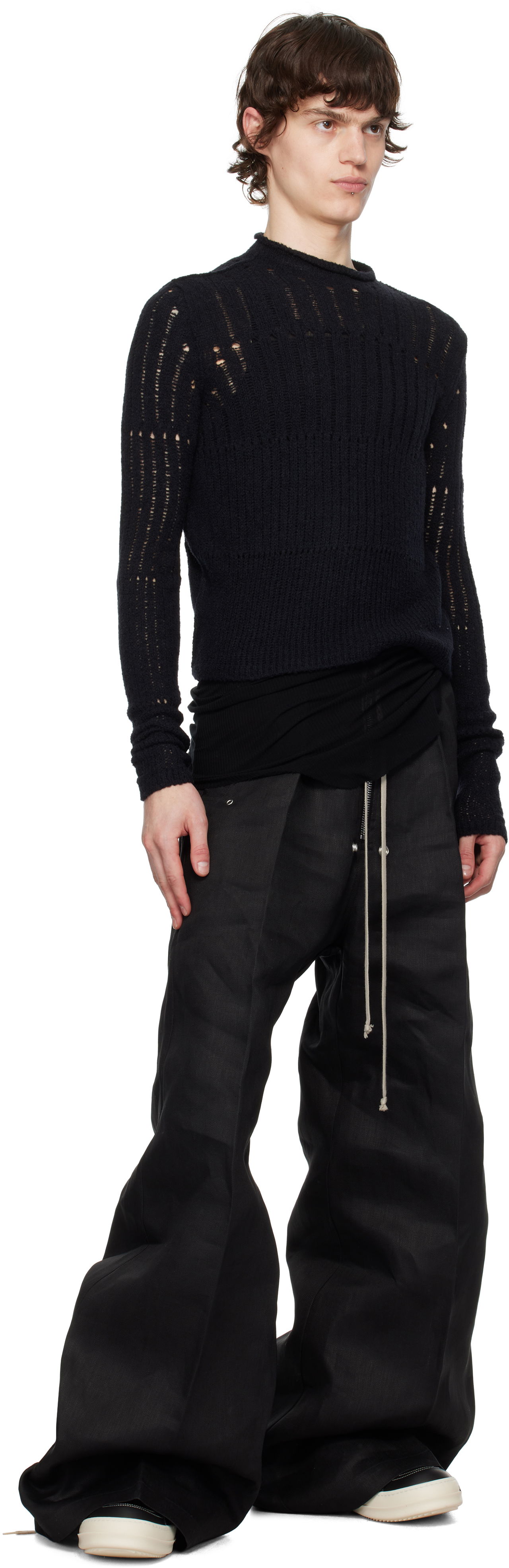 Rick Owens Hollywood Bela Wide Leg Trousers