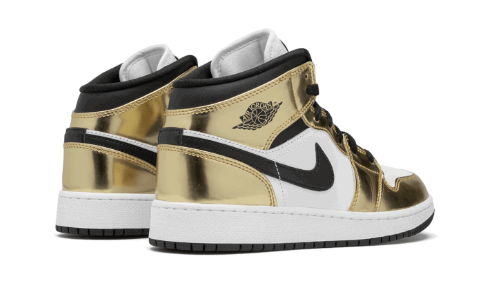 Tenisky a topánky Jordan Air Jordan 1 Mid "White Metallic Gold" Metalická | DC1419-700, 1