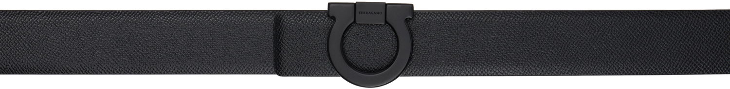 Opasok FERRAGAMO Ferragamo Fixed Gancini Reversible Belt Čierna | 780180, 0