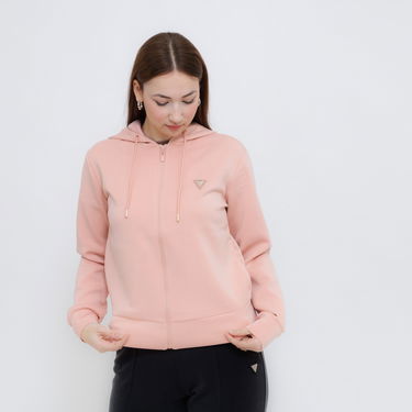 Mikina GUESS Guess Olympe Full Zip Hoodie Ružová | V4YQ06KCAY2-G6M1, 0