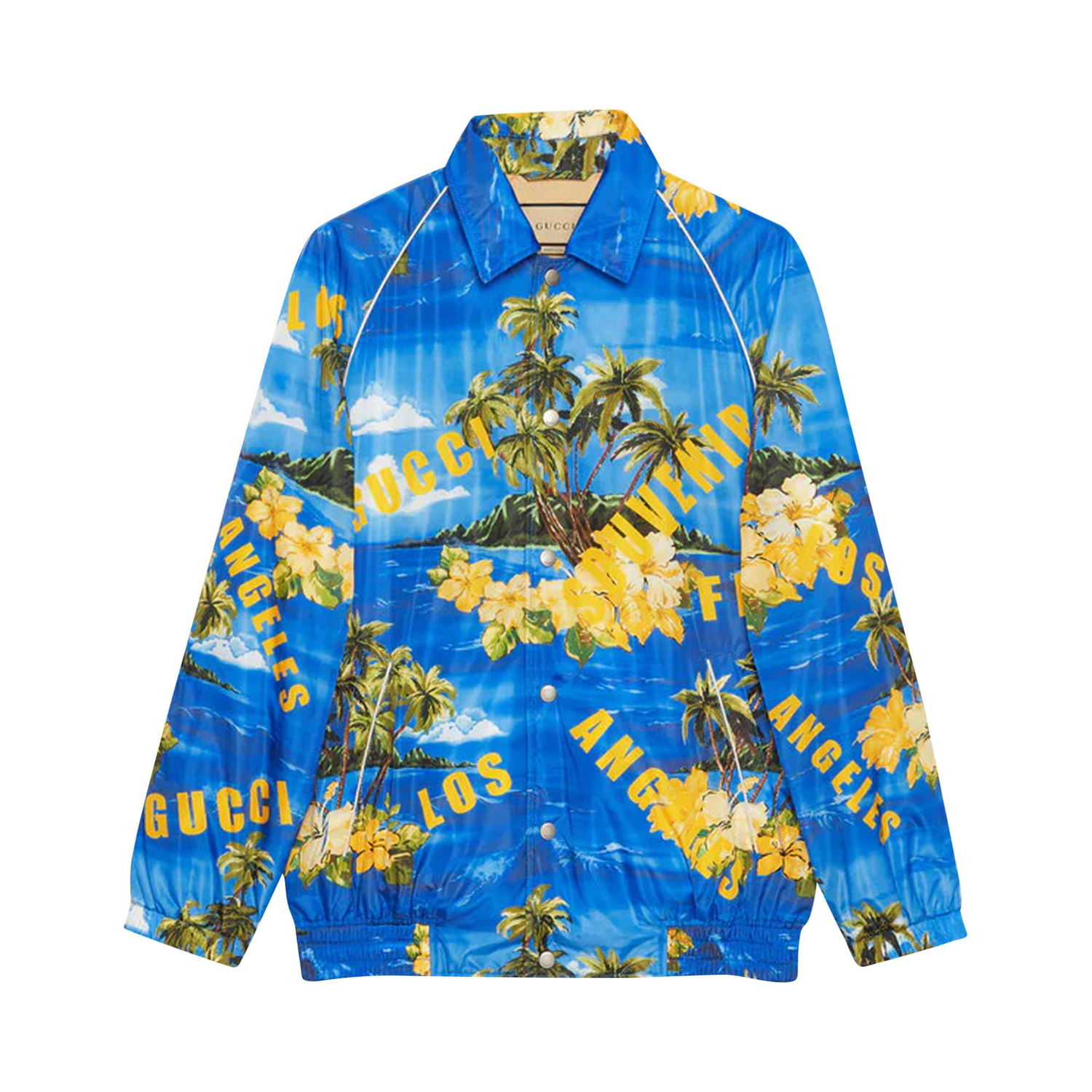 Bunda Gucci Printed Nylon Jacket Modrá | 694137 ZAJI0 4216, 1