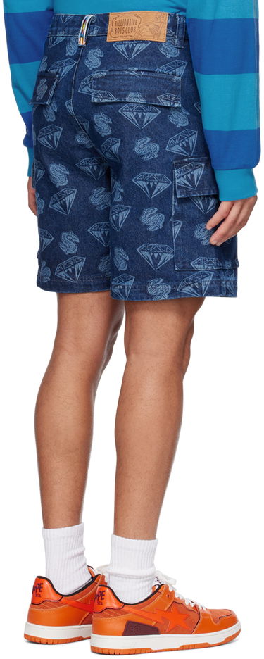 Šortky BILLIONAIRE BOYS CLUB Billionaire Boys Club Printed Denim Cargo Shorts Modrá | B23153, 2