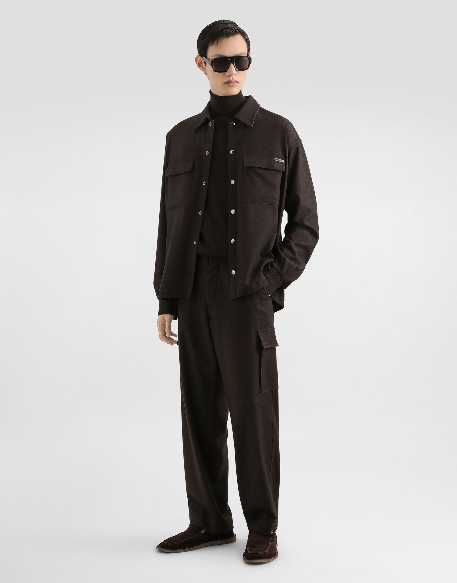 Košeľa Dolce & Gabbana Dolce & Gabbana Wool Shirt Hnedá | G5MM6TFURNCM3977, 1