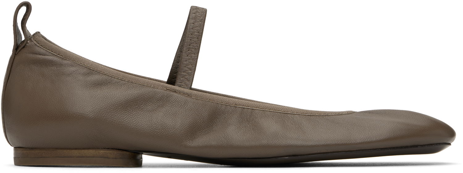 Tenisky a topánky LEMAIRE Square Toe Ballerina Flats Zelené | FO0138 LL0115, 0