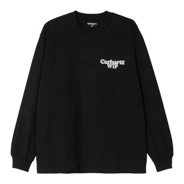 Tričko Carhartt WIP Long Sleeve T-Shirt with Logo Print Čierna | I034403_7, 0