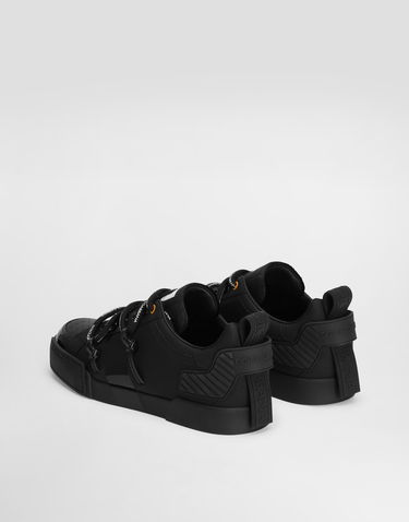 Tenisky a topánky Dolce & Gabbana Portofino Calfskin And Patent Leather 45 Čierna | CS2328AJ98689690, 2