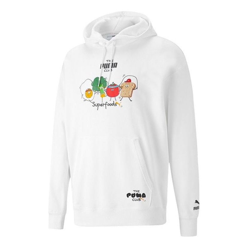 Mikina Puma Club Graphic Living Series Hoodie Biela | 533198-02