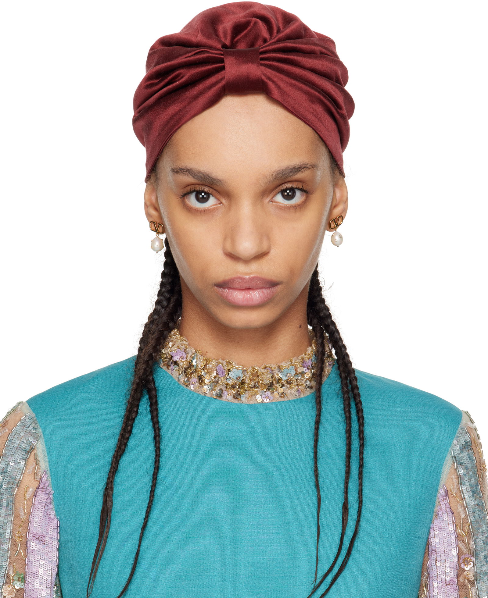 Valentino Garavani Silk Turban Headband