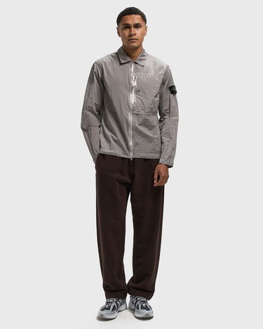 Bunda Stone Island Crinkle Fabric Full-Zip Overshirt Šedá | K2S151200031S0019.V0080, 1