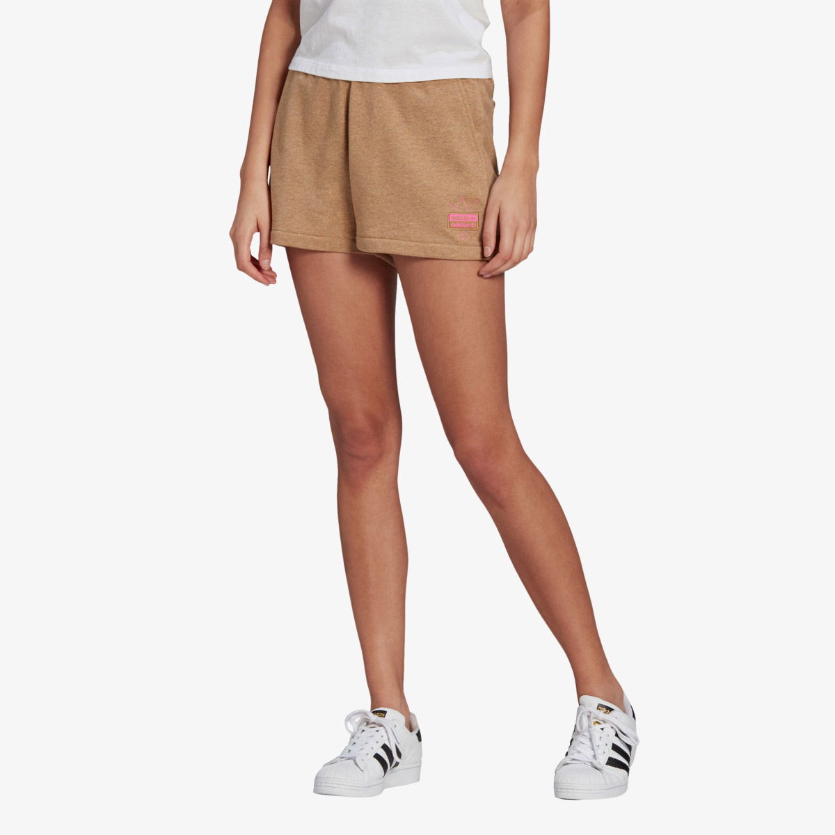 Šortky adidas Originals Originals Heathered Sweat Shorts Béžová | GN4334, 0
